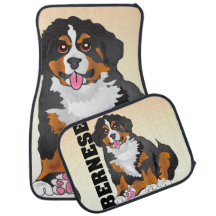 Tapis de plancher de voiture de race de chien de
