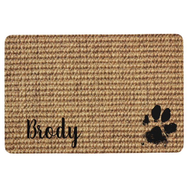 Sol Tapis Empreinte de patte de chien - Set de table d (Devant)