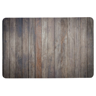 Sol Tapis en bois foncé de plancher