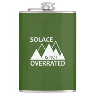 Solace Is Not Overrated Hip Flask