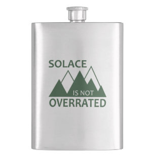 Solace Is Not Overrated Hip Flask