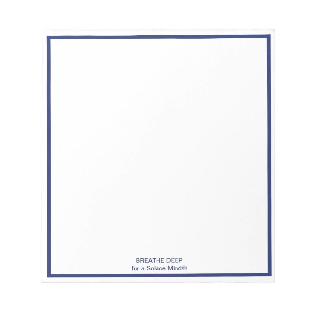 Solace Mind® Breathe Deep Notepad (Front)