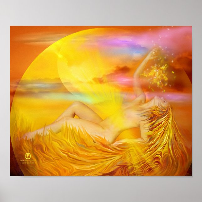Solaire Plexus Chakra Goddess Poster d'art / Impri (Devant)