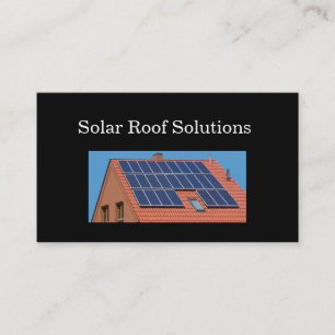 Solaire Solutions énergie Cartes de visite à deux