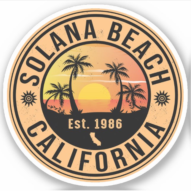 Solana Beach California Vintage Souvenirs 60s (Front)
