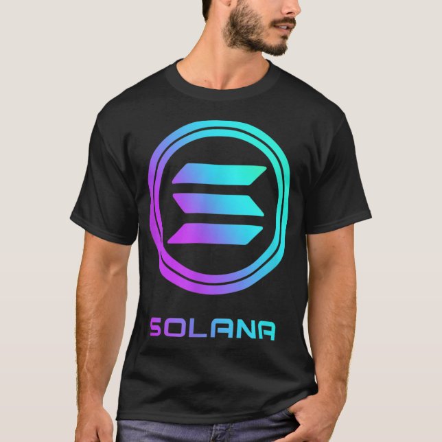SOLANA Crypto SOL Coin Blockchain Decentralized Ap T-Shirt (Front)