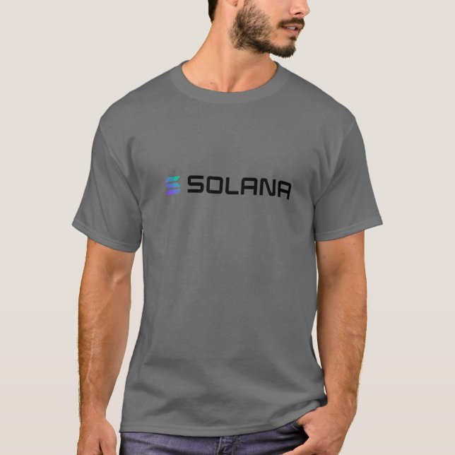 SOLANA SOL Crypto Coin Blockchain Decentralized De T-Shirt (Front)