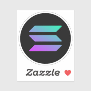 SOLANA TO MOON TRADER modern sticker for him