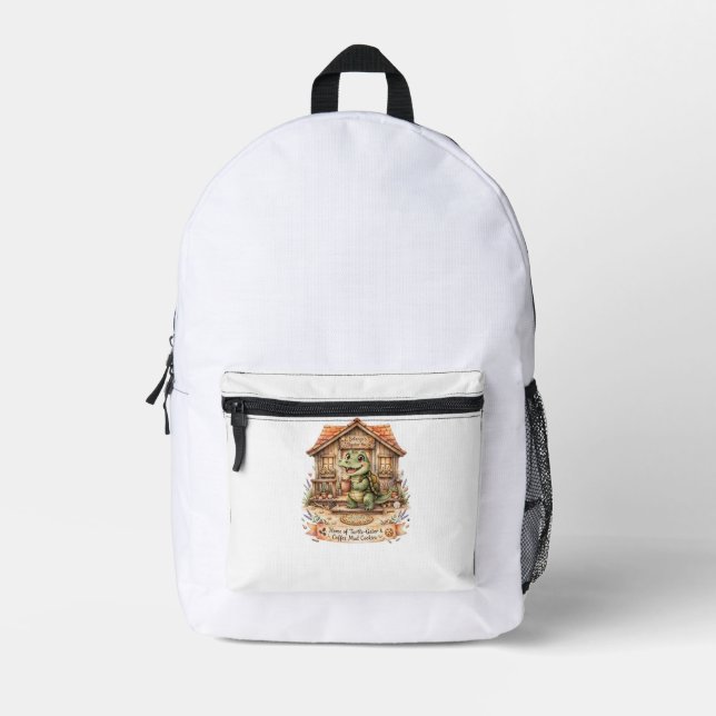 Solange Cozy Alligator House Backpack (Front)