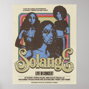 Solange Live in New South Wales, AU Poster
