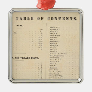 Solano County atlas map Metal Ornament