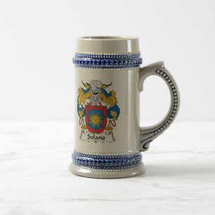 Solano Family Crest Beer Stein