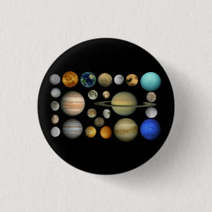 solar 1 inch round button