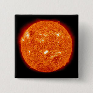 Solar activity on the Sun 2 2 Inch Square Button