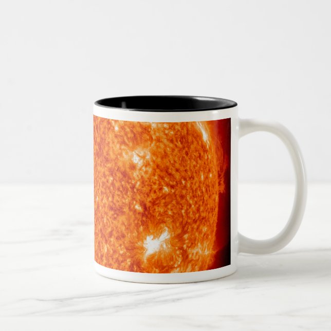 Solar activity on the Sun 3 Two-Tone Coffee Mug (Right)