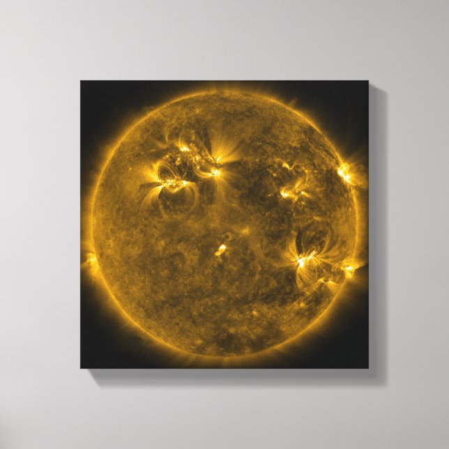 Solar activity on the Sun 4 Canvas Print (Front)