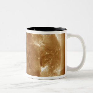 Solar activity on the Sun 5 Two-Tone Coffee Mug
