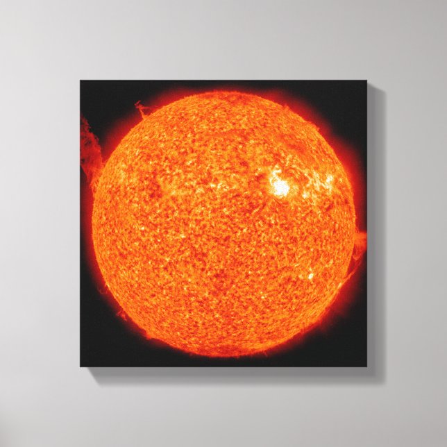 Solar activity on the Sun Canvas Print (Front)