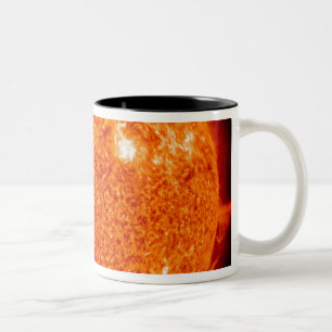 Solar activity on the Sun Two-Tone Coffee Mug