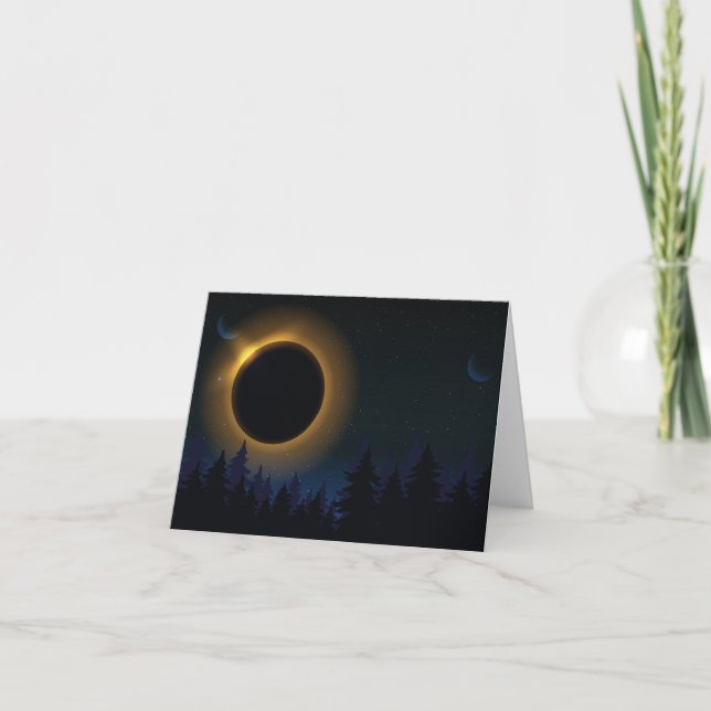  Solar and Lunar Eclipse  Invitation (Front)