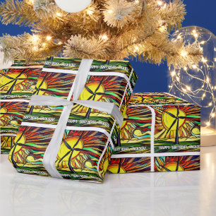 Solar and Wind Energy Wrapping Paper
