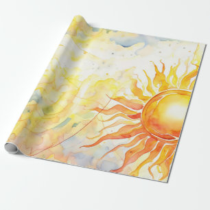 Solar Beam Brilliance Wrapping Paper