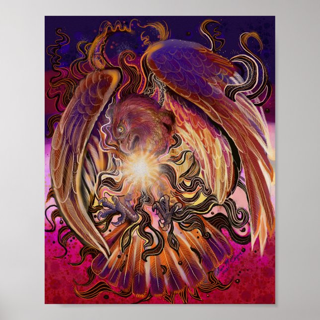 Solar Burst Hawk Poster (Front)