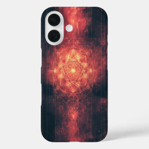 Solar Burst Matrix iPhone 16 Case