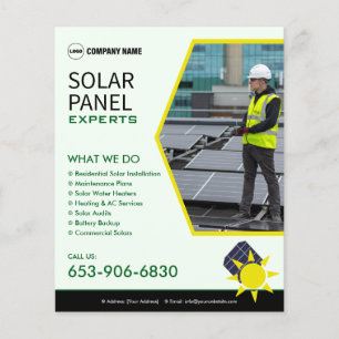 Solar Business Editable Custom Flyer