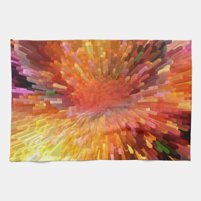 Solar Cube Blast Kitchen Towel (Horizontal)