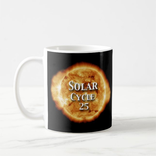Solar Cycle 25 Active Sun Coffee Mug (Left)