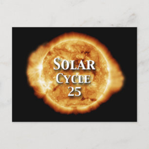 Solar Cycle 25 Active Sun Postcard