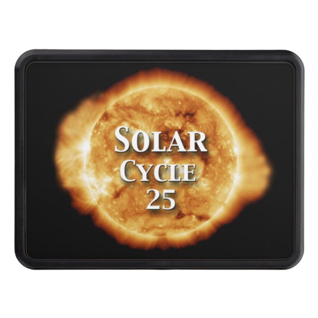 Solar Cycle 25 Active Sun Trailer Hitch Cover (Front)