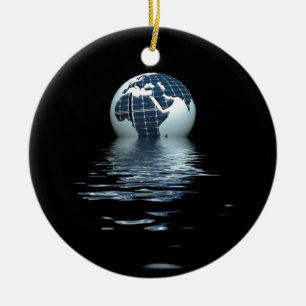 Solar dawn ceramic ornament