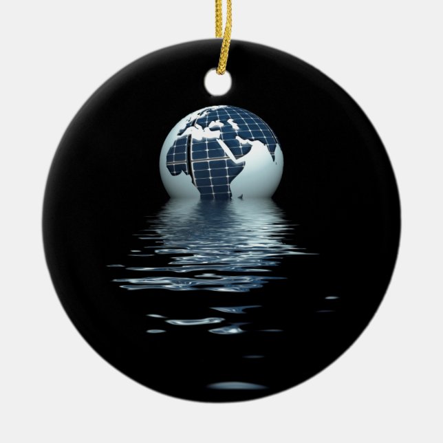 Solar dawn ceramic ornament (Front)