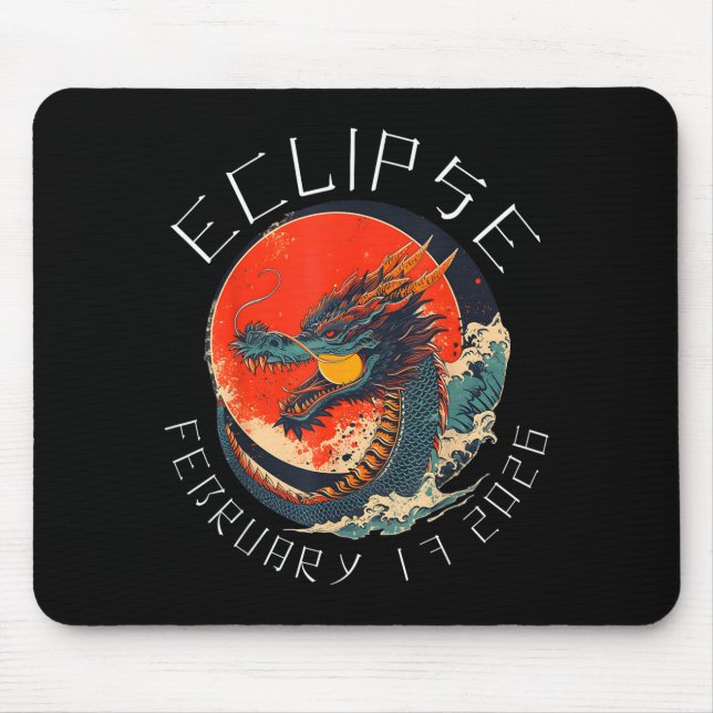 Solar Eclipse 02 17 26 Mouse Pad (Front)
