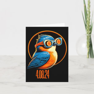 Solar Eclipse 04 08 2024 Eastern Bluebird Eclipse Card