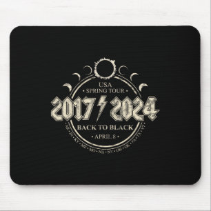 Solar Eclipse 20172024 Back To Black Usa Spring To Mouse Pad