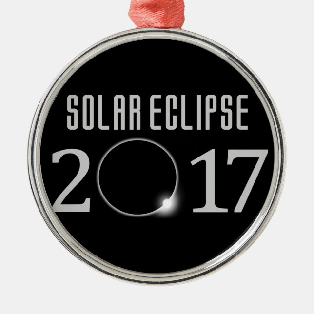 Solar Eclipse 2017 Commemorative Ornament (Front)