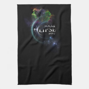 Solar Eclipse 2017 Kitchen Towel