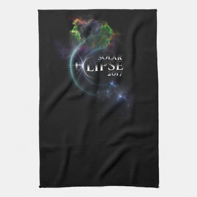 Solar Eclipse 2017 Kitchen Towel (Vertical)