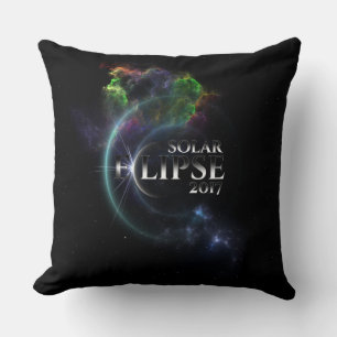 Solar Eclipse 2017 Throw Pillow