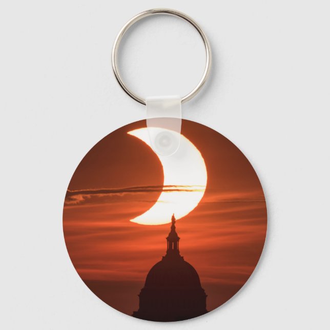 Solar Eclipse 2021 Keychain (Front)