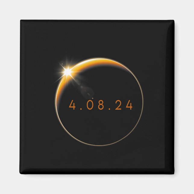 Solar Eclipse 2024 040824 Eclipse  Magnet (Front)