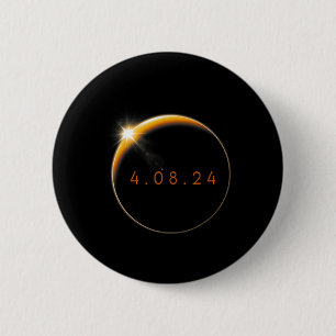 Solar Eclipse 2024 040824 Eclipse Mens Womens Kids 2 Inch Round Button