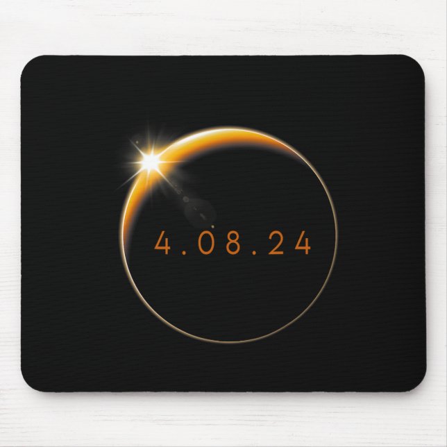 Solar Eclipse 2024 040824 Eclipse  Mouse Pad (Front)