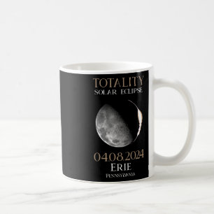 Solar Eclipse 2024 04.08.24 Erie Pennsylvania Coffee Mug