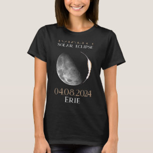 Solar Eclipse 2024 04.08.24 Erie Pennsylvania T-Shirt