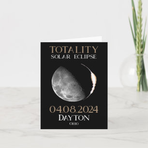 Solar Eclipse 2024 04 Dayton Ohio Card