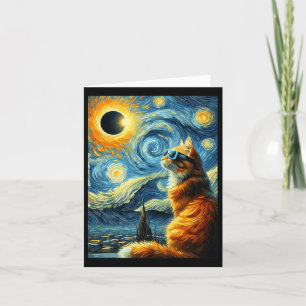 Solar Eclipse 2024 April 8 Cat Totality Solar Ecli Card